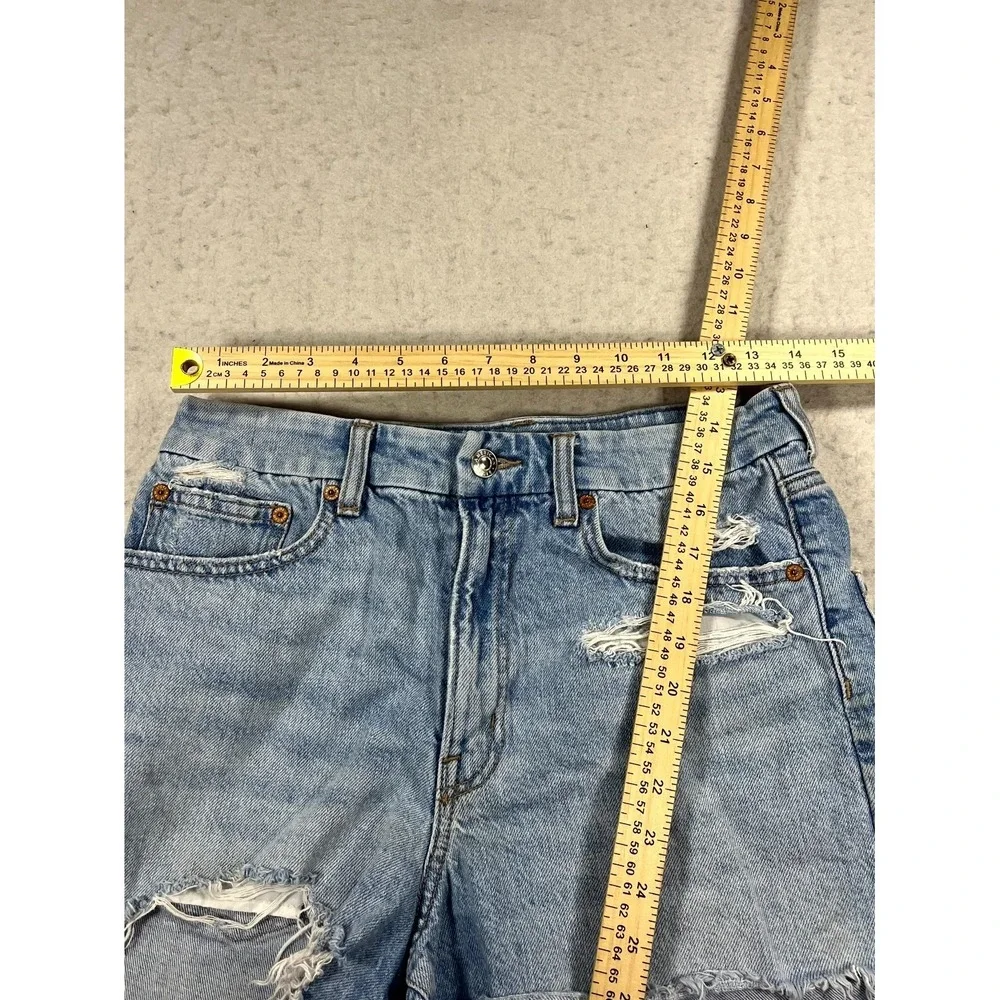 American Eagle‎ Outfitters Strigid Cut Off Shorts Womens 6 Blue Denim Distressed